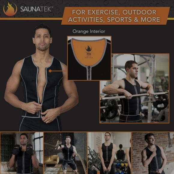 NWOT SaunaFX by Saunatek Men's XXL Neoprene Sauna Vest - Picture 4 of 9
